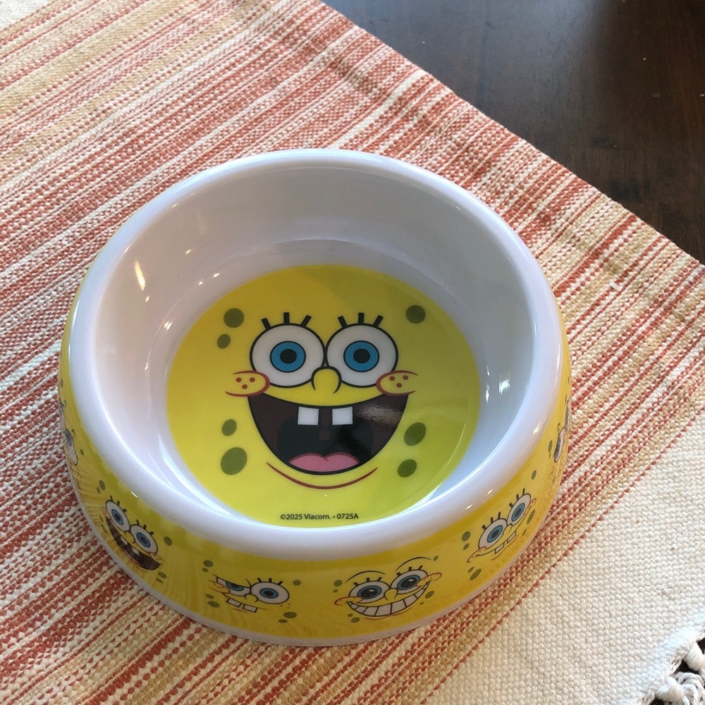 Nickelodeon Yellow SpongeBob Pet Bowl